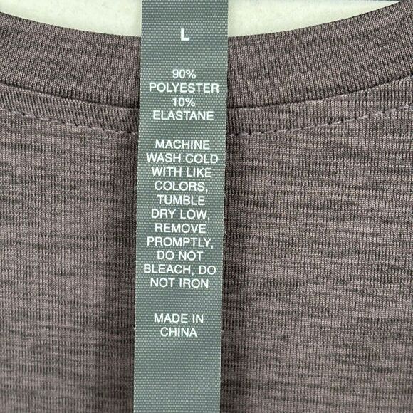 Vuori Long Sleeve Performance Top Heather Plum Purple Women’s Size Large - Picture 7 of 8